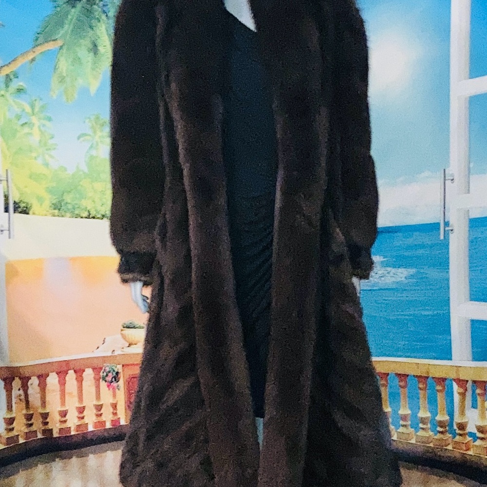Luxurious Full Length Fox and Mink Fur Coat